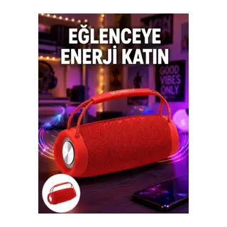 Derin Baslı Çift Hoparlörlü Taşınabilir Kablosuz Hoparlör Yeni Nesil