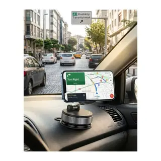Katlanabilir Manyetik Telefon Tutucu Araç Konsol Telefon Standı