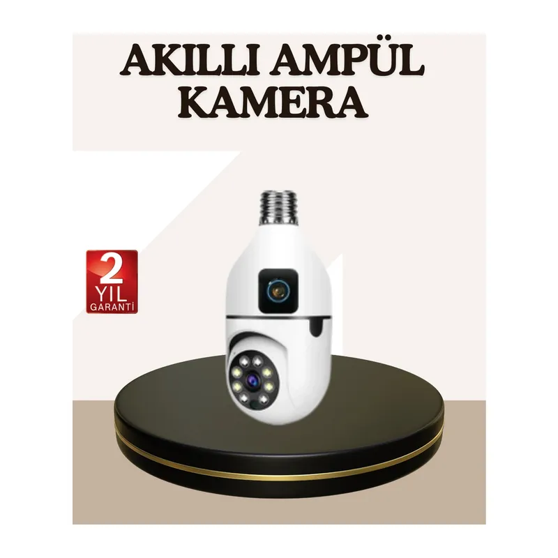 İki Yönlü Sesli Wifi Kamera – Ampul Tipi Ev Ve Ofis Güvenlik Kamerası