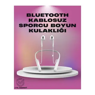 Uzun Pil Ömürlü Kablosuz Kulaklık – Boyun Askılı, 100 Saat Kullanım