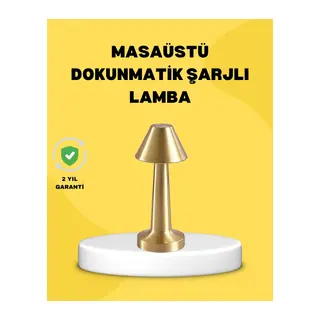 Kablosuz Led Masa Lambası 1800mah 3 Renk Aydınlatma Dokunmatik