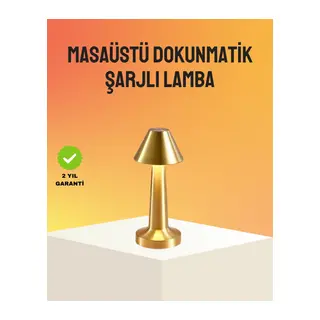 Modern Metal Masa Lambası 3 Işık Renkli Kademesiz Parlaklık Ayarlı