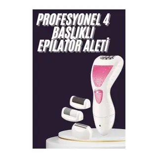4 Başlıklı Lazer Öncesi Kısaltma Epilasyon Aleti Epilatör Çok Amaçlı