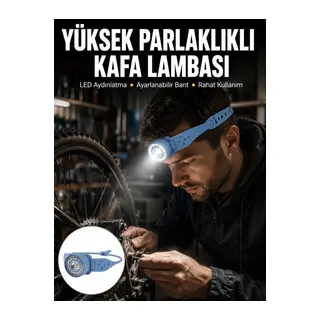 Hafif Ve Taşınabilir Kamp Kafa Lambası Ayarlanabilir Işık Yeni Nesil