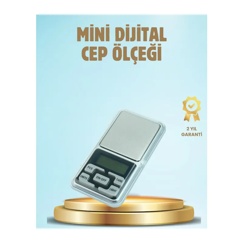 300 Gr Hassas Cep Terazisi Mavi Işıklı Lcd Ekranlı