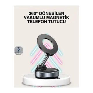 Güçlü Mıknatıslı Vakumlu Araç Telefon Tutucu Alüminyum Gövde