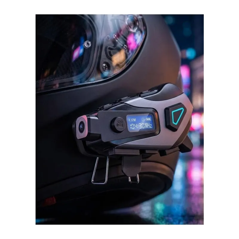 Kask İçi Bluetooth Kulaklık Kamera Özellikli Uzun Pil Ömrü Ve Su Geçirmez