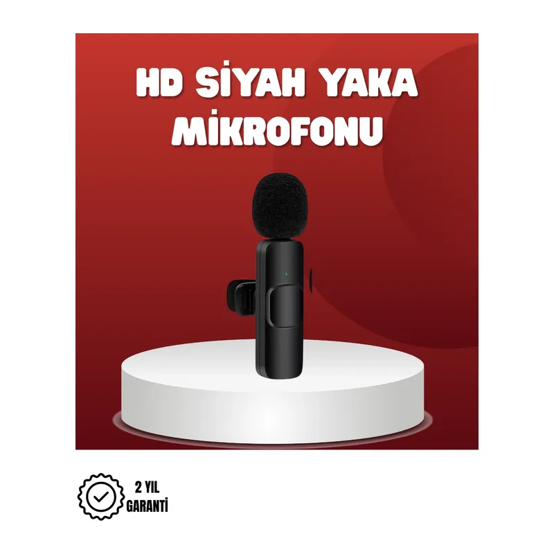 2’li Kablosuz Yaka Mikrofonu İphone İçin Profesyonel Video Ses