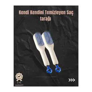 Kendini Temizleyen Hava Yastıklı Saç Tarağı – Düğümsüz Tarama