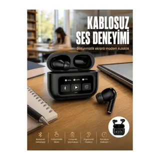 2.nesil Pro Ekranlı Sesli Görüşme Yapabilen Kablosuz Bluetooth Kulaklık Yeni Nesil