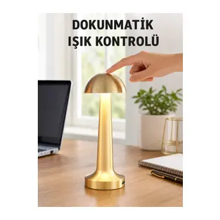 Modern Tasarım Şarjlı Masa Lambası – 1800 Mah Batarya Yeni Nesil