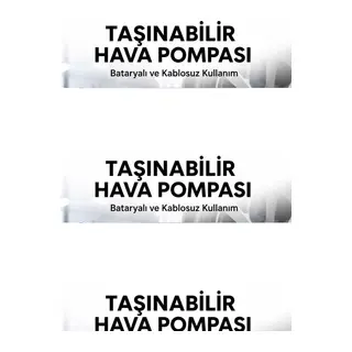 6000mah Bataryalı Led Ekranlı Akıllı Hava Kompresörü