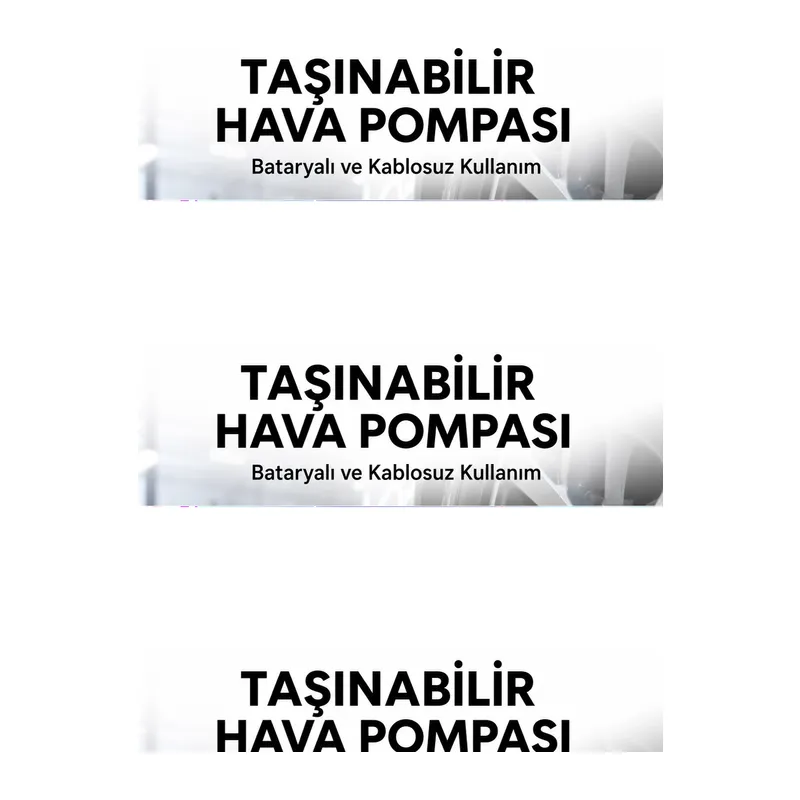 6000mah Bataryalı Led Ekranlı Akıllı Hava Kompresörü