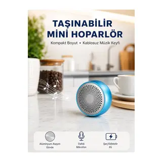 10w Güçlü Stereo Bluetooth Hoparlör – 360° Surround Ses Deneyimi Yeni Nesil