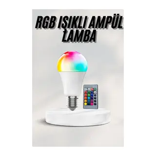 Akıllı Rgb Led Ampul Led Uzaktan Kumandalı Renk Değiştiren Ampul