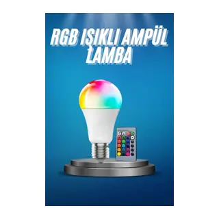 Ayarlanabilir Parlaklık Rgb Led Ampul Beyaz Lamba Ve Renkli Ampul