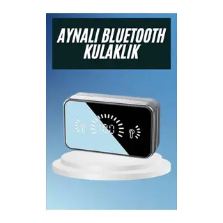 Powerbankli Bluetooth Kulaklık Yüksek Ses Aynalı Çift Dijital Gösterge Ekranı