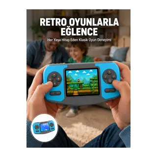 Mini Arcade Oyun Konsolu Hafif Taşınabilir Çocuk Hediyelik