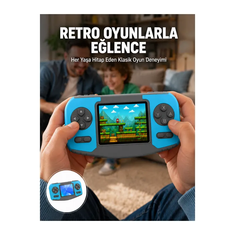 Mini Arcade Oyun Konsolu Hafif Taşınabilir Çocuk Hediyelik