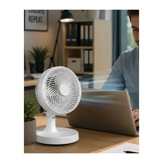 Kompakt Mini Fan Otomatik Salınımlı Sessiz Masaüstü Vantilatör
