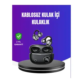 Ergonomik Klipsli Kablosuz Kulaklık – 30 Saat Pil Ve Dokunmatik Kontrol Özelliği