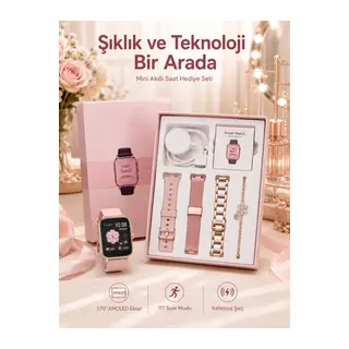 Kadınlar İçin Dokunmatik Ekran Akıllı Saat Ve Kablosuz Bluetooth Kulaklık Anc Özelliği