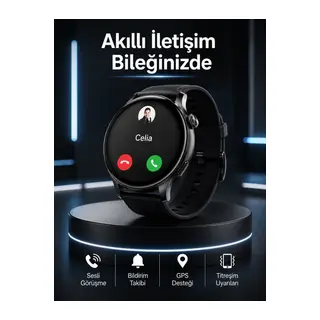 Akıllı Saat Bildirim Görme Amoled Ekran Gps Uyumlu Sesli Görüşme