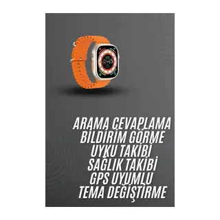 Akıllı Saat Arama Cevaplayan Bildirim Görme Yeni Nesil Bluetooth Bağlantılı