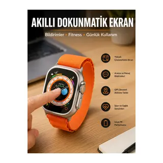 Akıllı Saat Uyku Ve Spor Takibi Yeni Nesil Bluetooth Bağlantılı Amoled Ekran