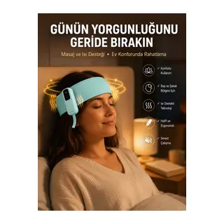 Sıkıştırmalı Baş Masaj Aleti Ev Tipi Konforlu Masaj Deneyimi Yeni Nesil