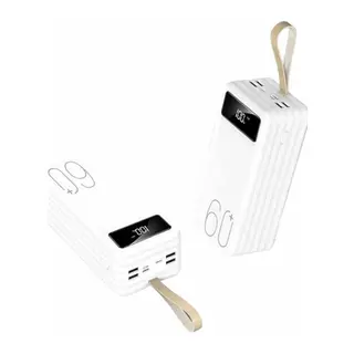 Powerbank 60.000 Mah Taşınabilir Şarj Hızlı El Fenerli Dijital Göstergeli