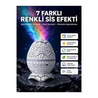 Bluetooth Hoparlör Özellikli 7 Renkli Gece Aydınlatması