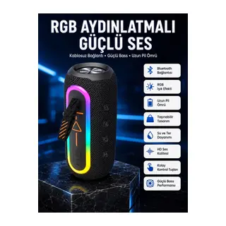 Bluetooth Hoparlör Usb Şarjlı Uzun Pil Ömrü Android Ve İos Uyumlu Renkli