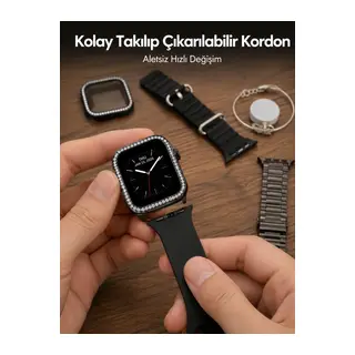 Akıllı Saat Aksesuar Seti Değiştirilebilir Kordon Ve Şarj Atı Yeni Nesil