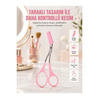 Mini Taraklı Kaş Düzeltici – Hassas Şekillendirme Ve Taşınabilir Tasarım