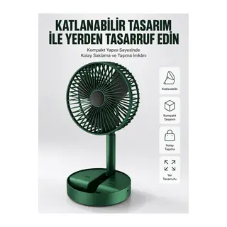 Katlanabilir Usb Şarjlı Masaüstü Soğutucu Mini Fan Telefon Tutucu Yeni Nesil