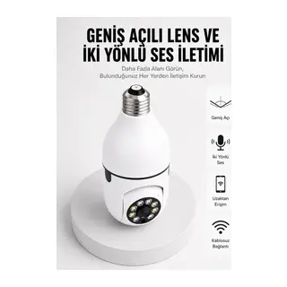 Akıllı Güvenlik Kamerası Full Hd Görüntü Ve Gece Görüş Özellikli Yeni Nesil