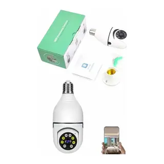 Güvenlik Kamerası Wi-fi Özellikli 360 Derece Full Hd 1080p Ampül Kamera