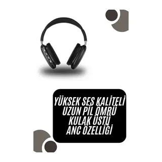 Kulak Üstü Kablosuz Bluetooth Kulaklık Yumuşak Süngerli Sd Kart Girişli