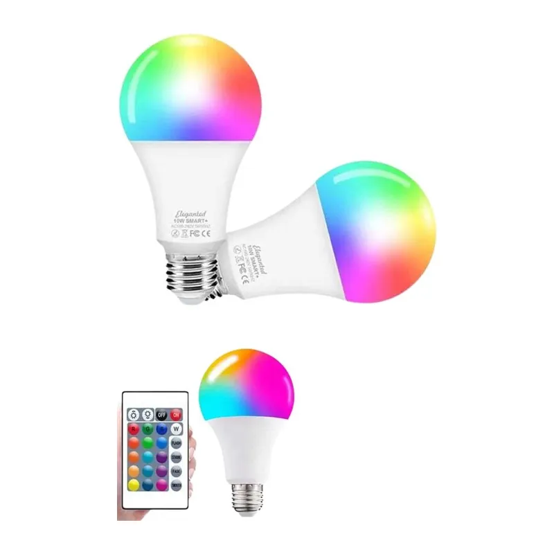 Ayarlanabilir Parlaklık Rgb Led Ampul Beyaz Lamba Ve Renkli Ampul