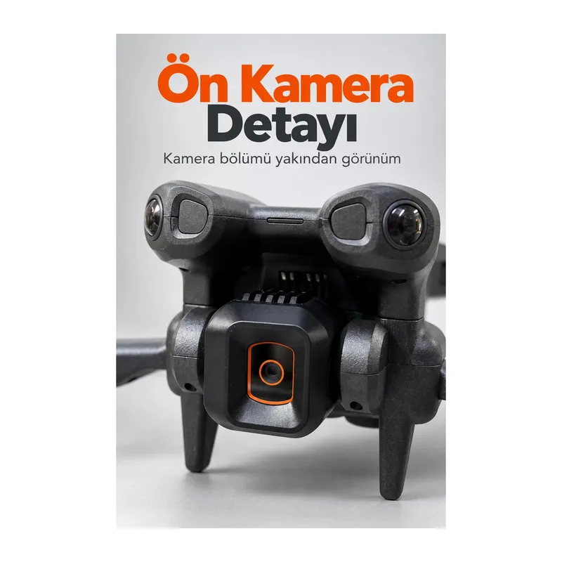 Kameralı Drone Katlanır Gövde Ve Yedek Pervane Seti