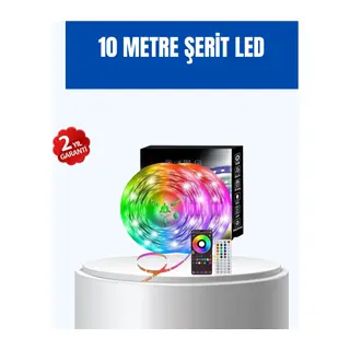 Sese Duyarlı 10m Smart Şerit Led Ios Android Kontrollü Rgb Işık
