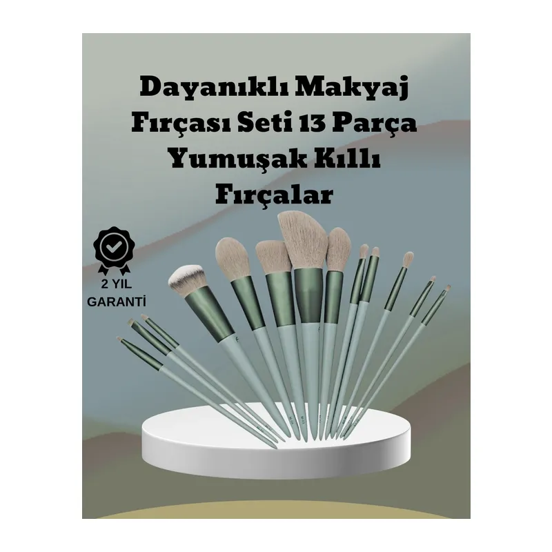 Umuşak Kıllı Es Tasarımlı 13'lü Makyaj Fırçası Seti Günlük Ve Profesyonel Kullanım