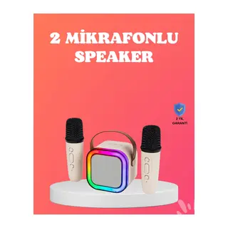 Bluetooth 5.0 Destekli Kablosuz Karaoke Hoparlör