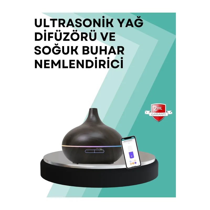 Büyük Su Hazneli Ultrasonik Difüzör Ve Oda Nemlendirici