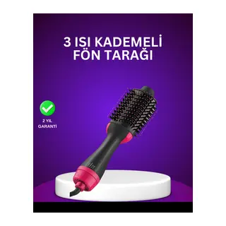 Negatif İyon Teknolojili Saç Kurutma Ve Şekillendirme Fırçası