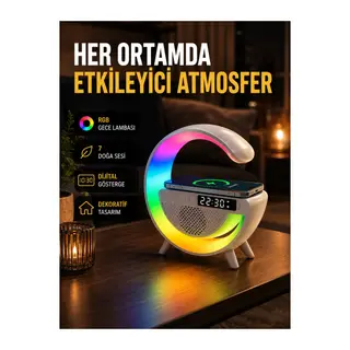 2025 Yeni Seri 15w Kablosuz Şarjlı Led Atmosfer Lambası