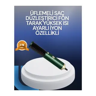 Saç Kurutma, Düzleştirici Ve Tarak Tek Cihazda – 3 Kademeli Isı Ayarı