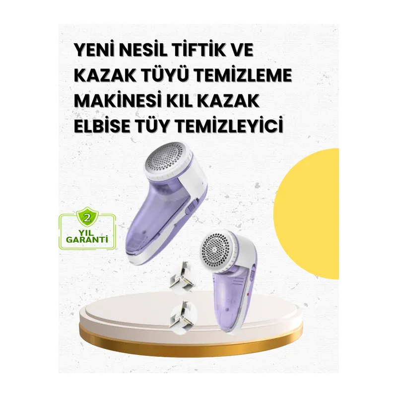 Tiftik Ve Tüy Toplama Cihazı – 200ml Hazne, Kompakt Boyut
