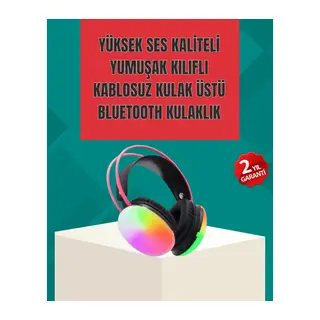 Type-c Şarjlı Rgb Işıklı Bluetooth Kulaklığı